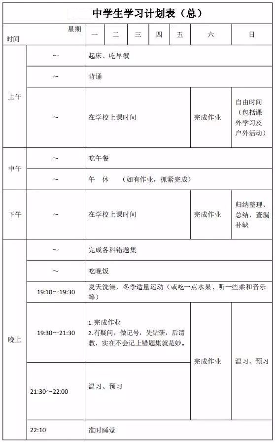 学习计划怎么写,如何制定学习计划