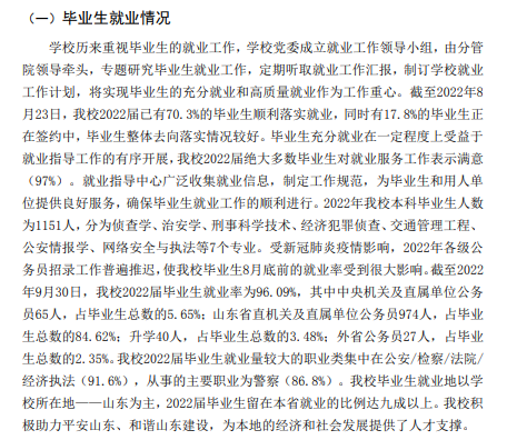 山东警察学院就业率及就业前景怎么样,好就业吗？