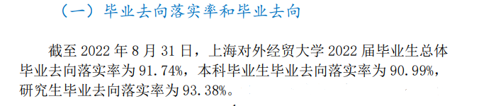 上海对外经贸大学就业率及就业前景怎么样,好就业吗？