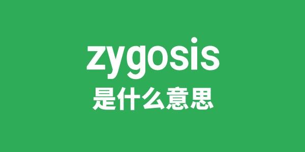 zygosis是什么意思