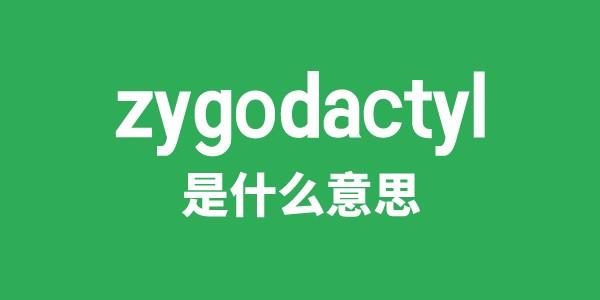 zygodactyl是什么意思