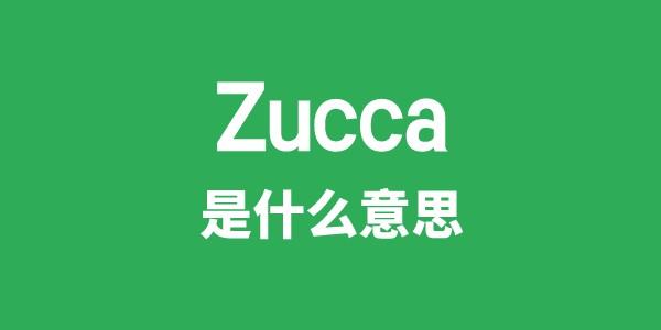 Zucca是什么意思