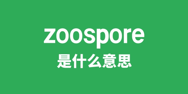 zoospore是什么意思