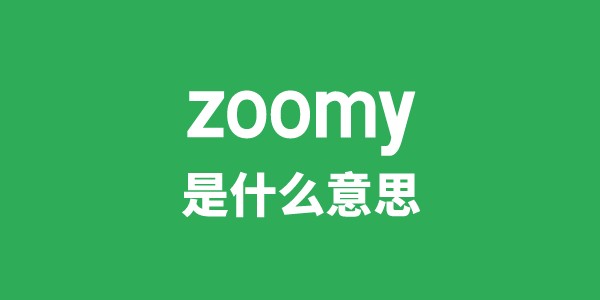 zoomy是什么意思