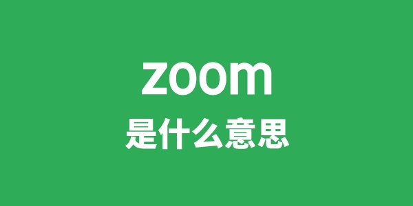 zoom是什么意思