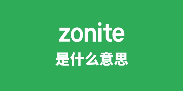 zonite是什么意思