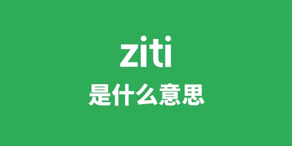 ziti是什么意思