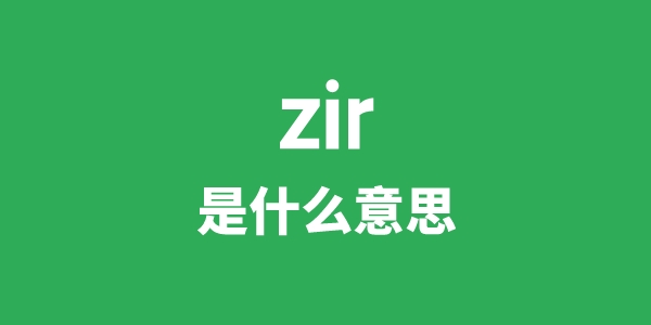 zir是什么意思