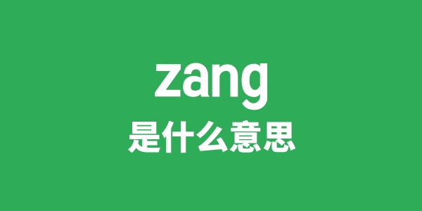 zang是什么意思