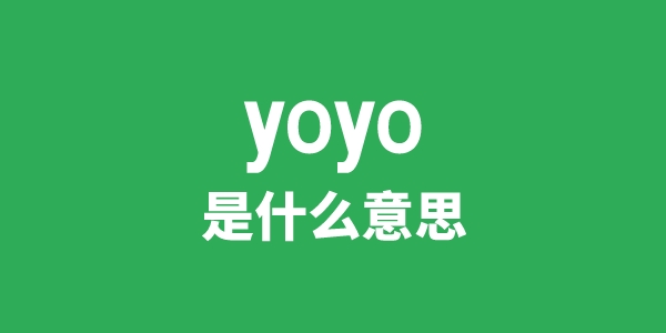 yoyo是什么意思