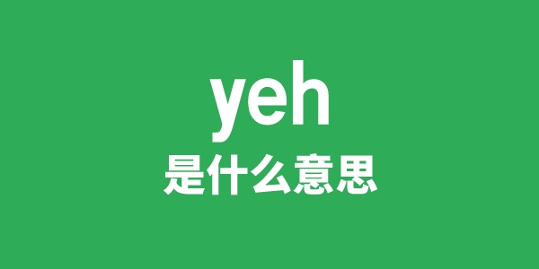 yeh是什么意思