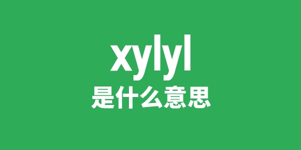 xylyl是什么意思