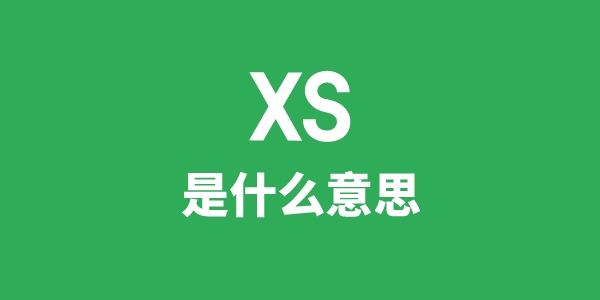 XS是什么意思