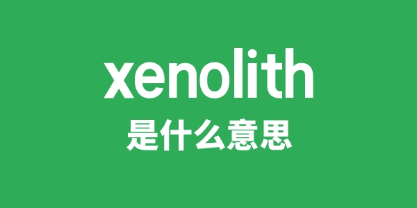 xenolith是什么意思