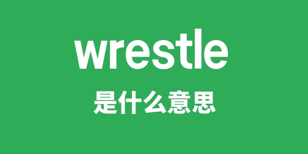 wrestle是什么意思