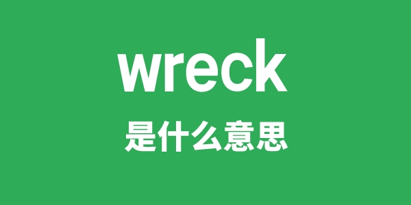 wreck是什么意思