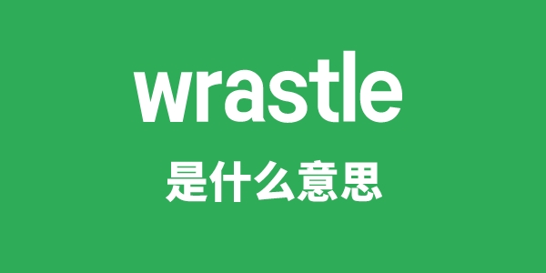 wrastle是什么意思