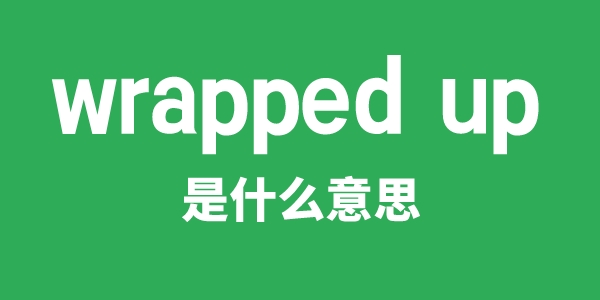 wrapped up是什么意思