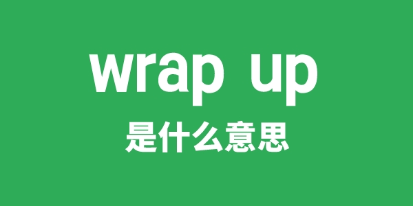 wrap up是什么意思