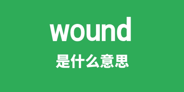 wound是什么意思