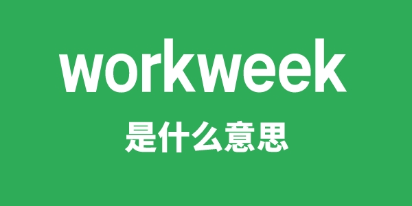 workweek是什么意思