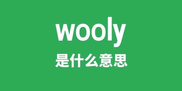 wooly是什么意思