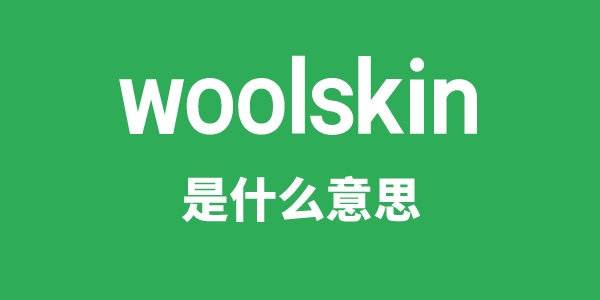 woolskin是什么意思