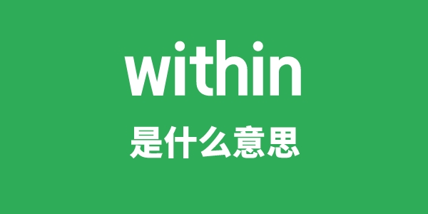 within是什么意思