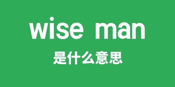 wise man是什么意思