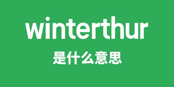 winterthur是什么意思