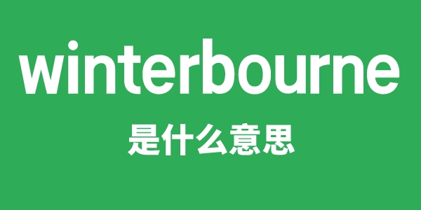 winterbourne是什么意思