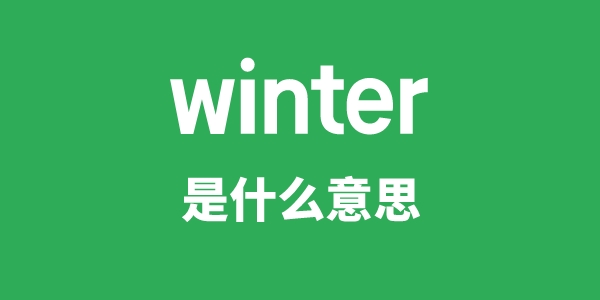 winter是什么意思