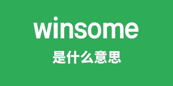 winsome是什么意思