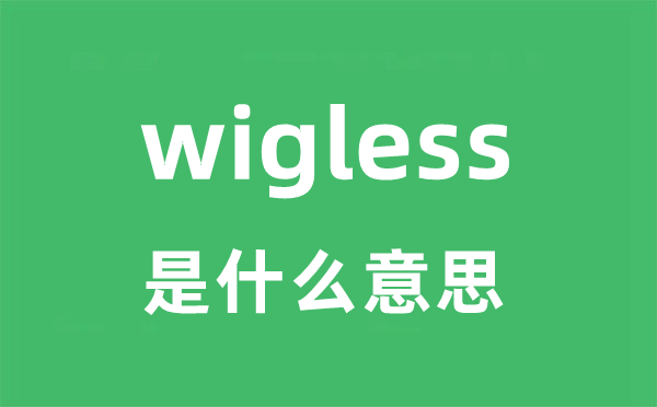 wigless是什么意思