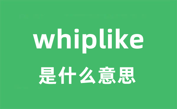 whiplike是什么意思