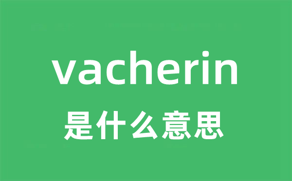 vacherin是什么意思