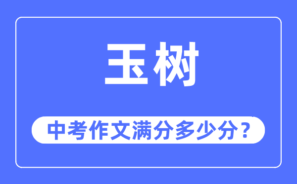 玉树中考作文满分多少分,玉树州中考作文评分标准及细则