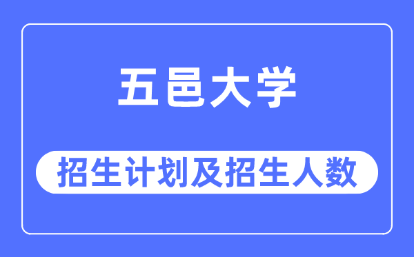 2023年五邑大学各省招生计划及各专业招生人数是多少