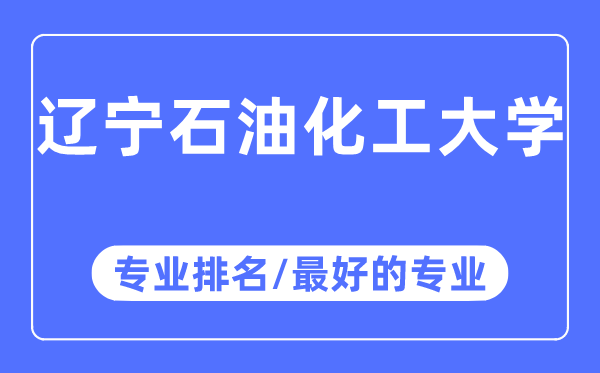 辽宁石油化工大学专业排名,辽宁石油化工大学最好的专业有哪些