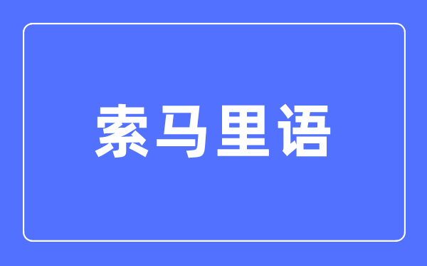 索马里语专业主要学什么,索马里语专业的就业方向和前景分析