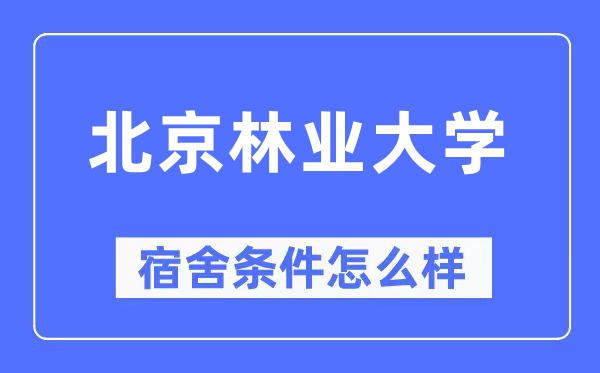 北京林业大学宿舍条件怎么样,有空调和独立卫生间吗？（附宿舍图片）