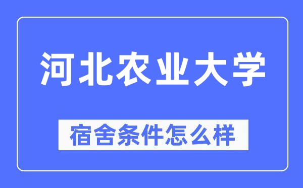 河北农业大学宿舍条件怎么样,有空调和独立卫生间吗？（附宿舍图片）