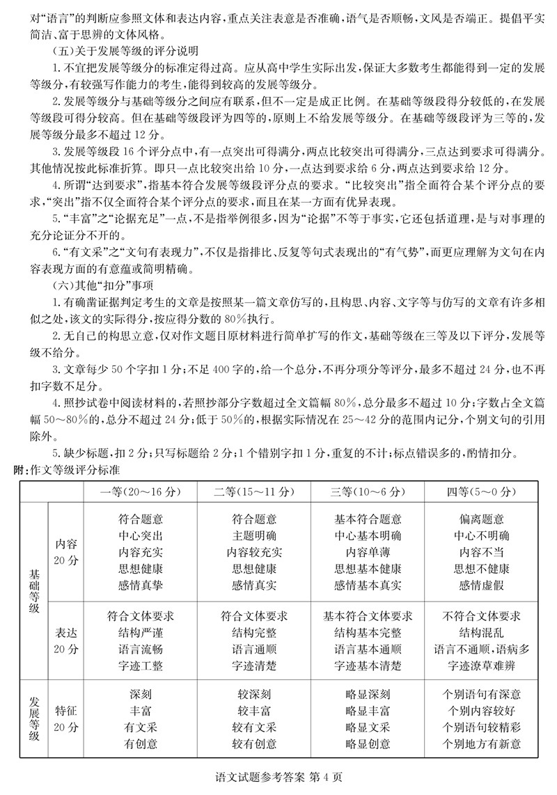 2022年八省联考(T8联考)语文试卷及答案第四页