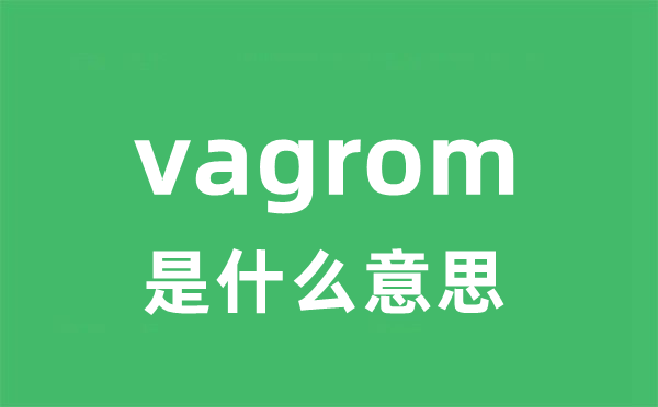 vagrom是什么意思