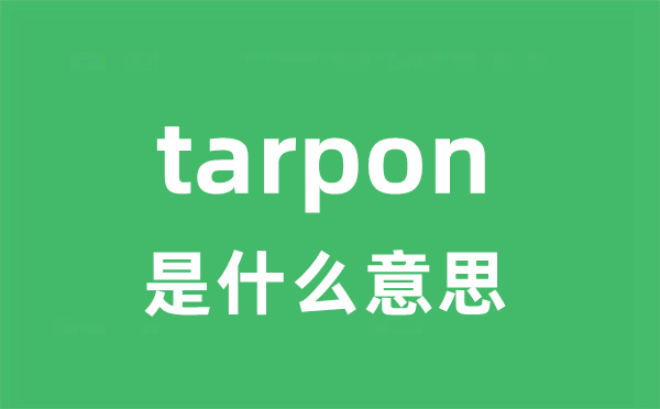 tarpon是什么意思