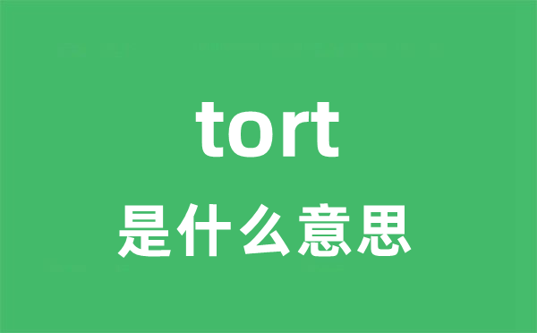 tort是什么意思