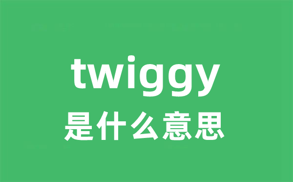 twiggy是什么意思