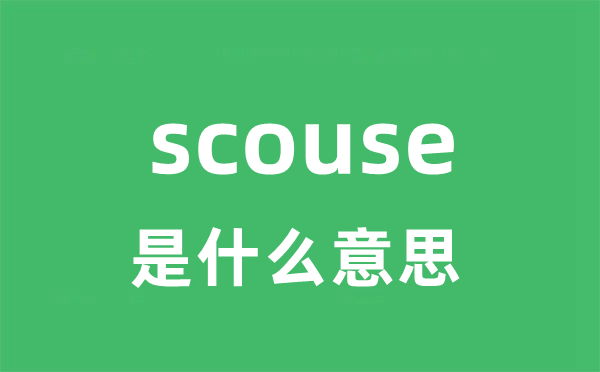 scouse是什么意思