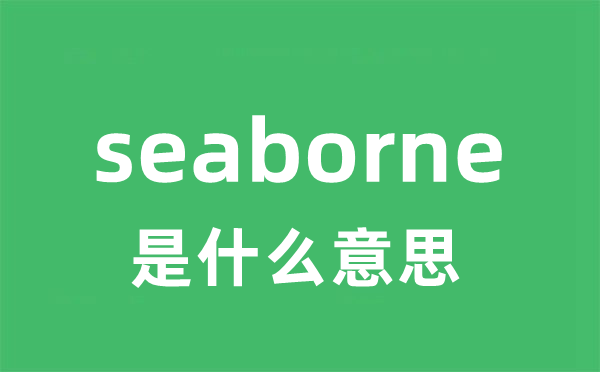 seaborne是什么意思