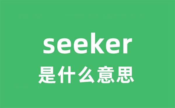 seeker是什么意思